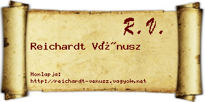 Reichardt Vénusz névjegykártya